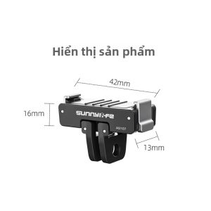 Bộ Chuyển Đổi Từ Tính Có Thể Gập Lại Chân Đế Gắn Nhanh Cho DJI OSMO Nano Action 6 Phụ Kiện Máy Ảnh Chống Nước Bằng Hợp Kim Nhôm