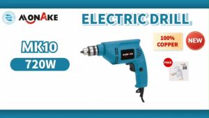 Mesin Bor Listrik Impact Drill Electric Drill 10mm Bolak Balik MONAKE MK10