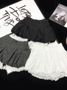 Váy Ngắn Xếp Ly Ren Viền Hoa Phong Cách Mỹ Cho Nữ Mùa Hè Váy Ngắn Chống Ánh Sáng Váy Xếp Ly Váy Ngắn Thường Ngày