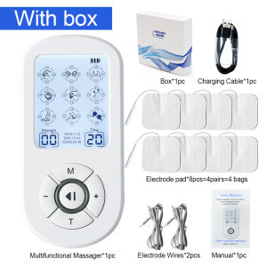 Dual Channel EMS Muscle Stimulator Tens Massage Multifunctional Electrical Pulse Digital Acupuncture Full Body Relax Massager
