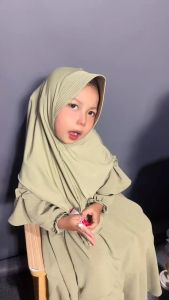 Kerudung Instan Anak Sakinah Jersey Premium Model Pinguin Series By Shamira Size 4-11 Tahun