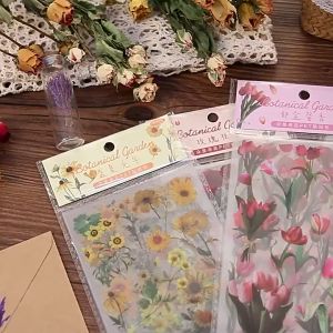 สติ๊กเกอร์ดอกไม้วัสดุตกแต่งบัญชีมือพืชสติกเกอร์เคสโทรศัพท์