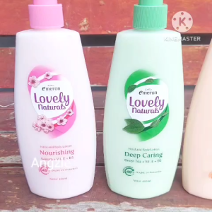 Harga 2 botol Lovely natural Emeron Body lotion 400 ML