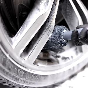 Berus Cuci Tayar Kereta Sports Rim Brush Microfiber Car Wheel Tire Cleaning Cleaner Berus Rim Kereta