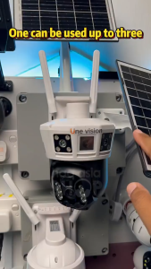 solar monitoring street light solar light human motion sensor LED safety simulation monitoring light outdoor waterproof garden courtyard solar street light