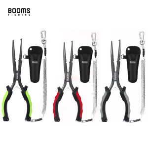 Booms Fishing F03 Needle Nose Fishing Pliers 23cm Fishermans Pliers Long Nose Hook Remover Saltwater Resistant Fishing Gear