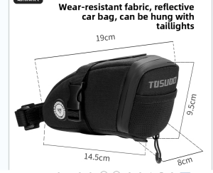 TOSUOD | Large Capacity Saddle Bag for Road and Mountain Bikes