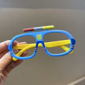 Childrens Glasses Frame Silicone Boys Girl Cartoon without Lens Glasses Frame Baby Foto Soft Leg Silica Gel Spectacle Frame