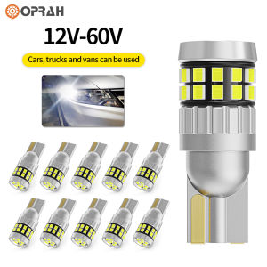 10pcs T10 LED W5W Bulbs 12V 24V Car Truck Interior Light Canbus No Error Super Bright Reading Assembly License Plate Signal Lamp