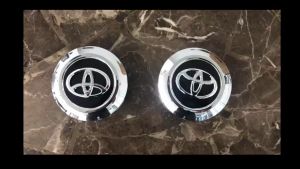 Logo chụp mâm ốp lazang bánh xe ô tô Toyota Land Cruiser TY-196T đường kính 95mm - Chất liệu Nhựa ABS cao cấp