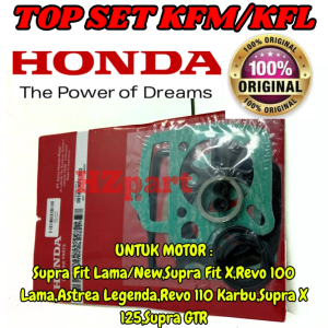 PAKING TOP SET KODE-KFM/KFL MOTOR Supra Fit OLD/NEWRevo110 KARBU Supra X 125 ORIGINAL ASLI 100%AHM