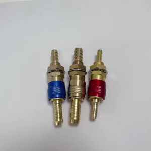 1 Set Welding Machine Quick Fitting Female Male Water Cooled Gas Adapter Connector Clamp MIG TIG Welding Torch Tools Welder
