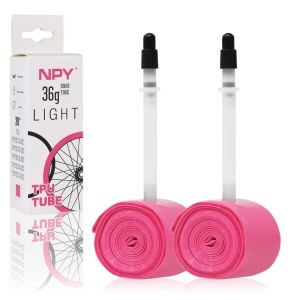 NPY Bike Inner Tube Anti Puncture 28G 36G for Road Bikes 700C 23C 25C 28C 32C 35C Ultra-Light TPU Tube 45/65/85MM Presta Valves