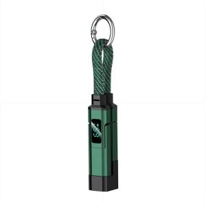 4-in1 Digital Display Charging Cable 65W PD USB-C to USB-C Fast Charging Mini Keychain Short Wire for IPhone/iPad/Samsung/xiaomi
