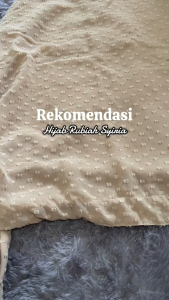 Serba QC Cek Deskripsi Hijab Abika Syiria Shaqueena Rubi Coklat Susu AB 104 Diamond Mix Rubiah Premium