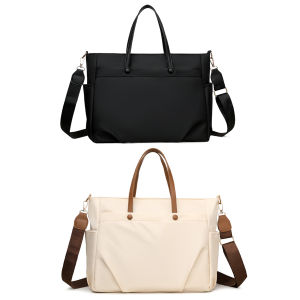 【NEW】 Durable Waterproof Laptop Bag for Women Casual Business Shoulder Case Versatile Briefcase
