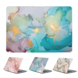 Ốp Lưng Cứng In Họa Tiết Đá Cẩm Thạch Cho MacBook Pro 14 2025 M5 & MacBook Air 15 - Vỏ Máy Tính Xách Tay Bằng Nhựa Chống Nước Với Nắp Đáy Mờ Trong Suốt