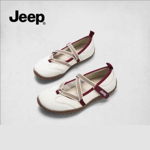 Jeep Mary Jane Sneakers với đáy phẳng và đế mềm là giày thể thao Miệng thoáng khí nhẹ và nông