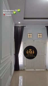 Gorden Jendela Pintu Minimalis Blackout import Polos Warna Tinggi 150cm 200cm 230cm 250cm
