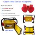 Hộp Nguồn Tủ Điện Thi Công tủ 3Pha  át 63A chống giật 4 ổ 32A 4 chân 4 ổ 32A 5 Chân. 