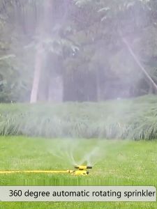 Sprinkler Penyiram Tanaman Otomatis 360 Derajat 3 Spray - Alat Penyiram Air Irigasi Taman Tanaman Rumput Kebun Semprot Otomatis Putar 360 derajat Sistem Irigasi Otomatis untuk Penyiraman Luar Ruangan yang Efisien Ideal untuk Kebun & Pertanian Perkotaan