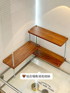 Corner Cosmetic Storage Rack Multi-Layered Skincare Product Organizer Rotating Shelf for Bathroom And Bedroom Decor