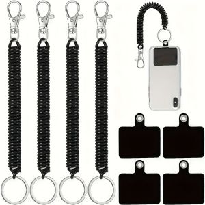 Anti-Theft Phone Lanyard W/ Carabiner Anti-Lost Tether Strap Outdoor Protective Rope for Skiing Hiking Cycling Fishing Climb