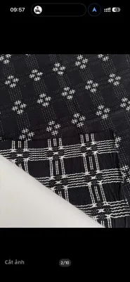 Vải Sasiko Hai Mặt Phong Cách Chiang Mai Cotton Linen