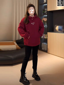 plus Size Hoodie Womens Long Sleeve Embroidered Smiley Face Sweatshirt Autumn Fashionable Casual Loose Top Comfortable Fit