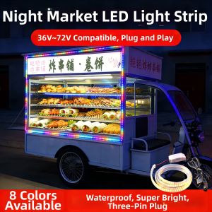 BOOMING LIGHTING | Customer Attracting LED Light Strip for 36v-72v Night Market Electric Tricycles 36v-72v