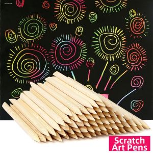 Bamboo Dual-head Scratch Art Pen