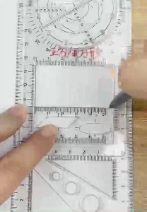 Multi-functional Geometric Rotating Ruler Students use Mathematics Painting Multipurpose Ruler