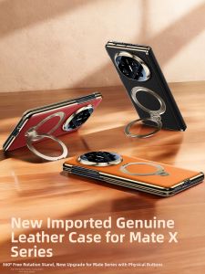 SUOYIN | Napa Leather Magnetic Thin Anti-drop Protective Case Full Coverage Camera Support