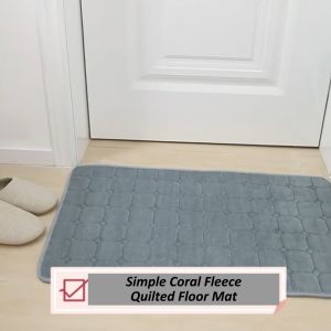 Water Absorption Coral Fleece Floor Mat Bathroom Door mat Kitchen Mat Rug Alas Kaki