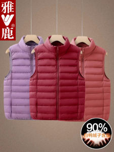 Áo Khoác Nữ Cổ Đứng Nhẹ Yaloo Áo Vest Nữ Mùa Thu Đông Phong Cách Thường Ngày Có Túi Trung Niên Và Người Cao Tuổi