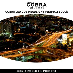 COBRA LED COB HEADLIGHT P1DB-H11 6000k