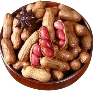 Snack Halved Shelled Boiled Peanuts with Flavorful Sauce Ready to Eat Night Snack Perfect for Alcohol Accompaniment 500g Bag