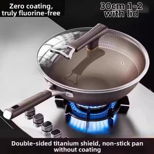 Titanium Stainless Steel No-Coating Non-Stick Pan