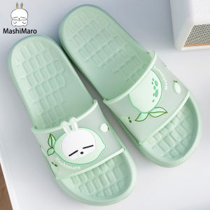 รองเท้าแตะลายตุ๊กตาค้างคาวสุดน่ารักสำหรับผู้หญิงในช่วงฤดูร้อน รองเท้าแตะแบบสวมลำลองสำหรับใช้ในบ้าน สวมใส่สบาย เหมาะสำหรับใส่ในห้องน้ำและห้องน้ำในบ้าน