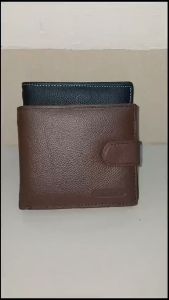 Jinbaolai Bifold Wallet Original Leather 8040 Dompet Uang Lipat Tebal Bahan Kulit Sapi Dengan Tempat Koin dan Zipper
