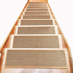 TONGGUMO | Flax Look Slip-Resistant Stair Mat Easy Install