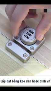 Ổ Khóa Cửa Mã Số thông minh bảo mật chống trộm mật khẩu 3 số bảo vệ chốt cửa ra vào nhà kho du lịch nhà để xe