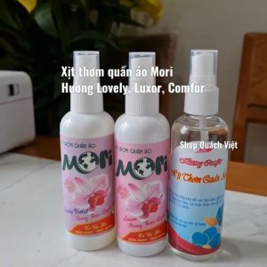 Xịt thơm quần áo MORI hương comf giúp quần áo thơm tho lâu dài chai 300ml