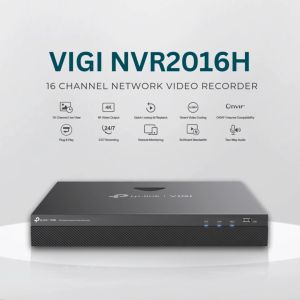 TP-Link VIGI NVR2016H Plug & Play 16 Channel Simultaneous Playback Network Video Recorder