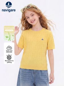 navigare kids | Crew Neck Knit T-shirt