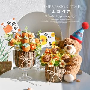 Quà Tặng Sinh Nhật Sáng Tạo Gói Quà Tặng Búp Bê Gấu Quần Áo Dệt Kim Quà Tặng Cho Bạn Trai Quà Tặng Cho Bạn Gái Quà Tặng Cho Bạn Thân Quà Tặng Halloween