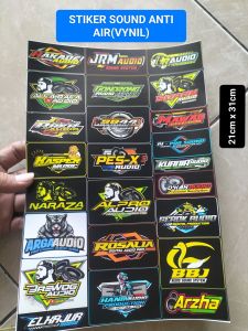 Stiker Sound | Stiker Isi 30 Biji | Stiker 1 Lembar Ukuran 21cmx31cm