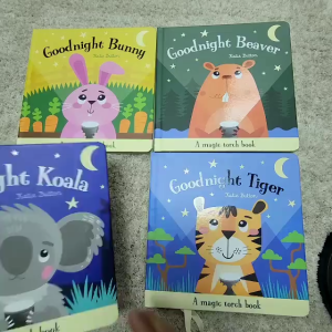 【SG Stock】Goodnight Series 6-Book Magic Torch Board Book Set - Interactive Nighttime Animal Stories for Toddlers