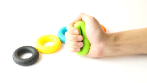 5PCS Silicone Hand Grip Strength Rings 20–60lb – Finger Wrist & Forearm Trainer for Athletes