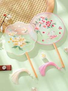 「China Plug」YUEXIAOQI | Hand Embroidered Chinese Dance Fan